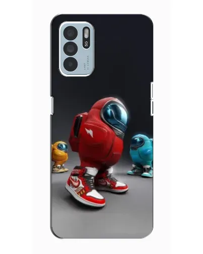 Чехол для OPPO Reno6 Z с картинкой «Among Us — 3D стиль»