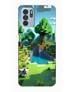 Чехол для OPPO Reno6 Z с картинкой «Minecraft летний день»
