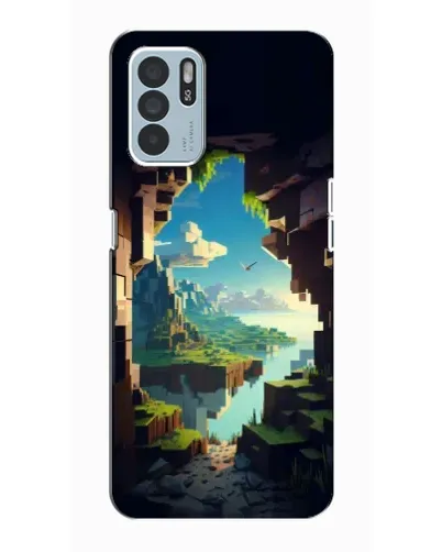 Чехол для OPPO Reno6 Z с картинкой «Вид из пещеры»