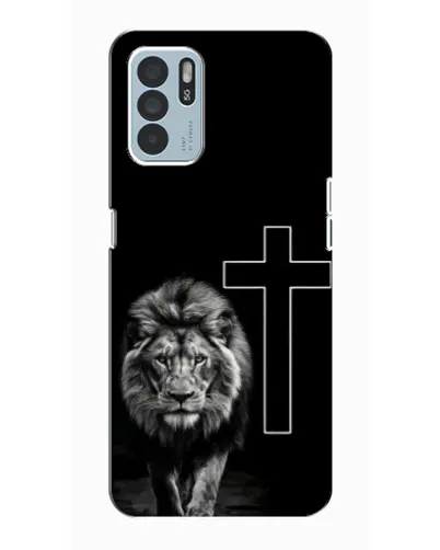 Чехол для OPPO Reno6 Z с картинкой «Лев и Крест»
