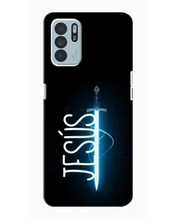 Чехол для OPPO Reno6 Z с картинкой «Меч Духа Jesus»