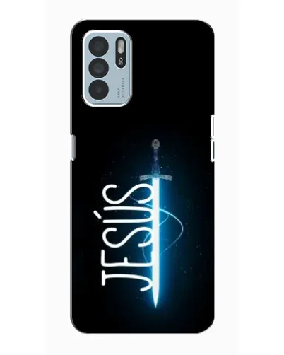Чехол для OPPO Reno6 Z с картинкой «Меч Духа Jesus»