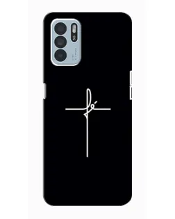 Чехол для OPPO Reno6 Z с картинкой «Тонкий крест» Чехол для OPPO Reno6 Z с картинкой «Тонкий крест»