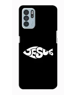 Чехол для OPPO Reno6 Z с картинкой «Рыба Jesus» Чехол для OPPO Reno6 Z с картинкой «Рыба Jesus»