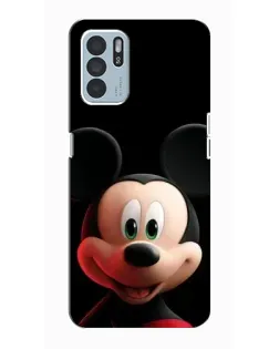 Чехол для OPPO Reno6 Z с картинкой «Улыбающийся Микки Маус»