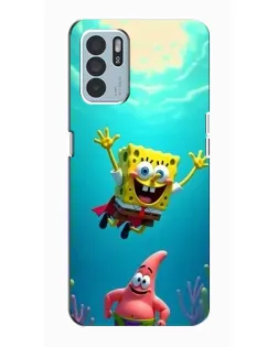 Чехол для OPPO Reno6 Z с картинкой «Спанч Боб под водой» Чехол для OPPO Reno6 Z с картинкой «Спанч Боб под водой»