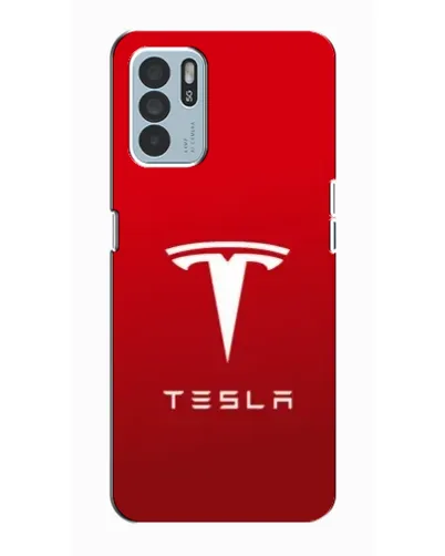 Чехол для OPPO Reno6 Z с картинкой «Tesla Red Classic»
