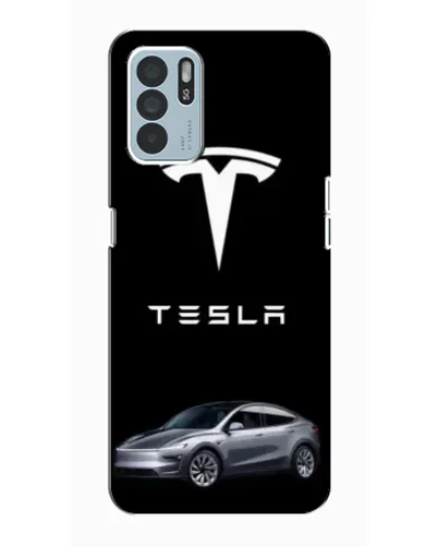 Чехол для OPPO Reno6 Z с картинкой «Tesla Model Y»