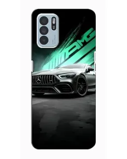 Чехол для OPPO Reno6 Z с картинкой «Темный Mercedes AMG»