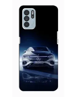 Чехол для OPPO Reno6 Z с картинкой «Ночной Mercedes EQ»
