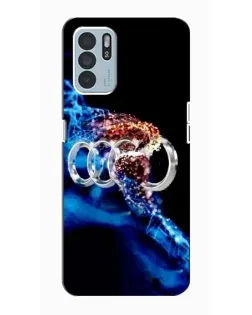 Чехол для OPPO Reno6 Z с картинкой «Энергия лого Audi»