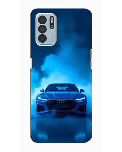 Чехол для OPPO Reno6 Z с картинкой «Audi — голубая энергия»