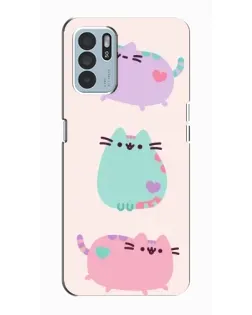 Чехол для OPPO Reno6 Z с картинкой «Pusheen трио»