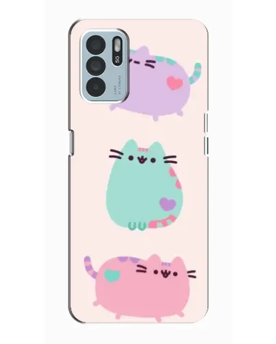 Чехол для OPPO Reno6 Z с картинкой «Pusheen трио»
