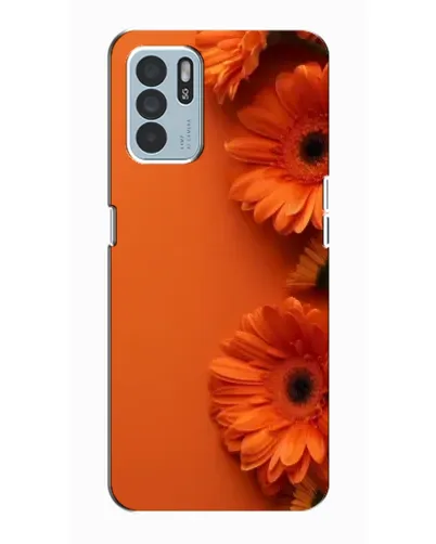 Чехол для OPPO Reno6 Z с картинкой «Оранжевые герберы»