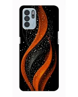 Чехол для OPPO Reno6 Z с картинкой «Огненная звездная волна»