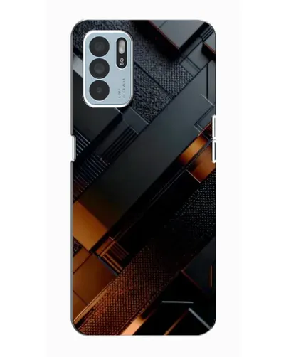 Чехол для OPPO Reno6 Z с картинкой «Черные геометрические блоки» Чехол для OPPO Reno6 Z с картинкой «Черные геометрические блоки»