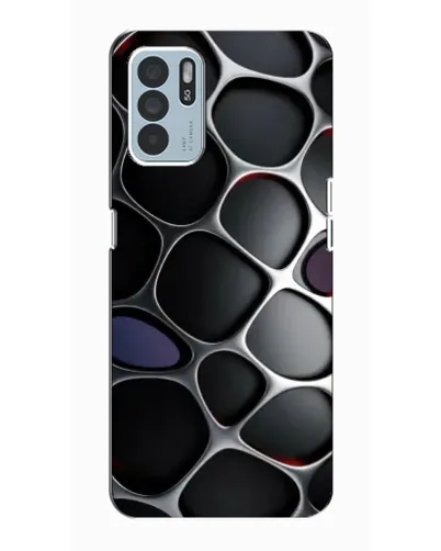 Чехол для OPPO Reno6 Z с картинкой «Объемная темная решетка» Чехол для OPPO Reno6 Z с картинкой «Объемная темная решетка»