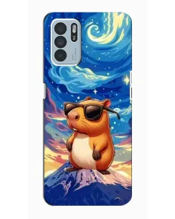 Чехол для OPPO Reno6 Z с картинкой «Капибара Ван Гога»