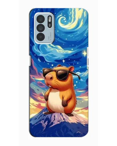 Чехол для OPPO Reno6 Z с картинкой «Капибара Ван Гога»