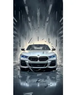 Чехол для OPPO с картинкой «BMW в свете фар»