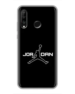 Чехол для Huawei P30 Lite / Nova 4e с картинкой «Nike Pink Swirl»