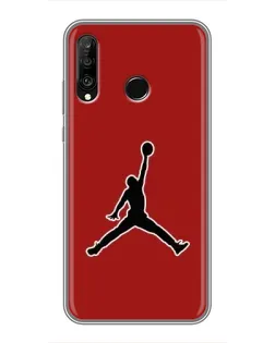 Чохол для Huawei P30 Lite / Nova 4e з картинкою «Jordan Red Back»