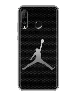 Чохол для Huawei P30 Lite / Nova 4e з картинкою «Jordan Dark Carbon»
