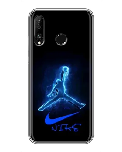 Чохол для Huawei P30 Lite / Nova 4e з картинкою «Jordan Neon Blue» Чохол для Huawei P30 Lite / Nova 4e з картинкою «Jordan Neon Blue»
