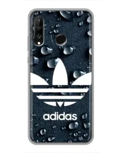 Чехол для Huawei P30 Lite / Nova 4e с картинкой «Adidas Trefoil Blue»