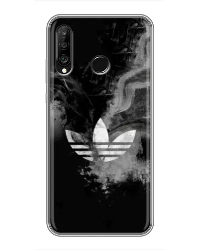 Чохол для Huawei P30 Lite / Nova 4e з картинкою «Абстрактний дим Adidas» Чохол для Huawei P30 Lite / Nova 4e з картинкою «Абстрактний дим Adidas»