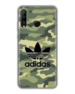 Чохол для Huawei P30 Lite / Nova 4e з картинкою «Мілітарі стиль Adidas»