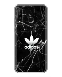 Чохол для Huawei P30 Lite / Nova 4e з картинкою «Білий мармур Adidas»