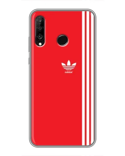 Чохол для Huawei P30 Lite / Nova 4e з картинкою «Червоний мінімалізм Adidas» Чохол для Huawei P30 Lite / Nova 4e з картинкою «Червоний мінімалізм Adidas»