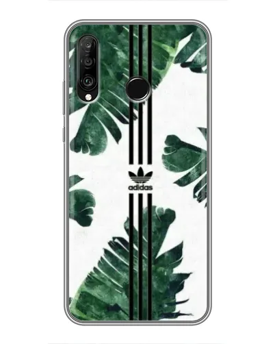 Чохол для Huawei P30 Lite / Nova 4e з картинкою «Пальмове листя адідас» Чохол для Huawei P30 Lite / Nova 4e з картинкою «Пальмове листя адідас»