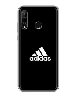 Чохол для Huawei P30 Lite / Nova 4e з картинкою «Чорна класика Adidas»