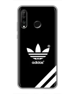 Чохол для Huawei P30 Lite / Nova 4e з картинкою «Adidas з діагональними смугами»