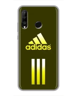 Чохол для Huawei P30 Lite / Nova 4e з картинкою «Оливковий градієнт Adidas»