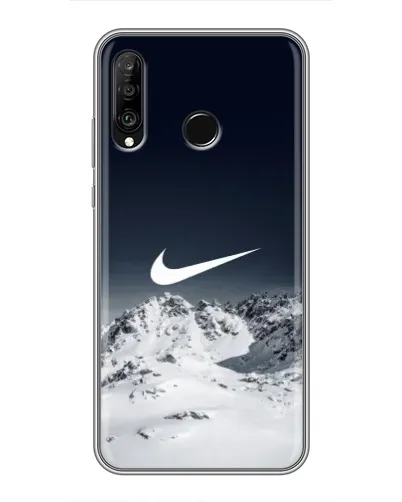Чохол для Huawei P30 Lite / Nova 4e з картинкою «Nike — зимові гори» Чохол для Huawei P30 Lite / Nova 4e з картинкою «Nike — зимові гори»