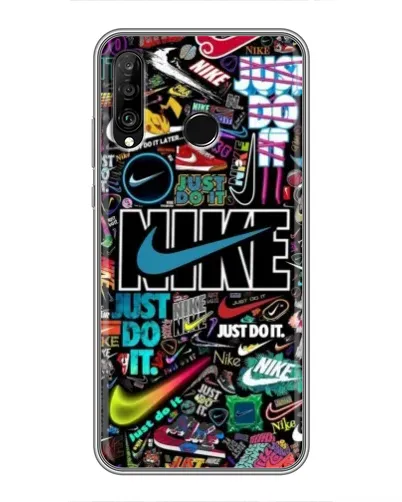 Чехол для Huawei P30 Lite / Nova 4e с картинкой «Яркий коллаж Nike» Чехол для Huawei P30 Lite / Nova 4e с картинкой «Яркий коллаж Nike»