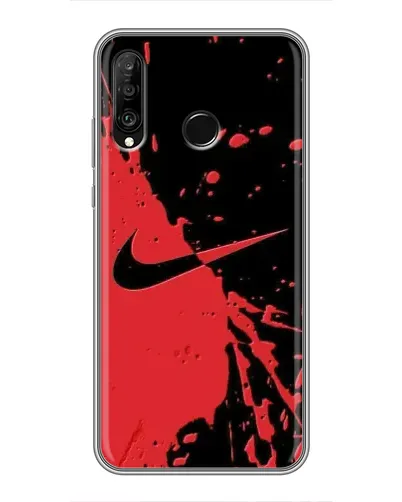 Чехол для Huawei P30 Lite / Nova 4e с картинкой «Красные брызги Nike» Чехол для Huawei P30 Lite / Nova 4e с картинкой «Красные брызги Nike»
