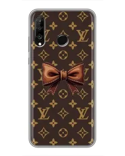 Чохол для Huawei P30 Lite / Nova 4e з картинкою «LV з бантом»