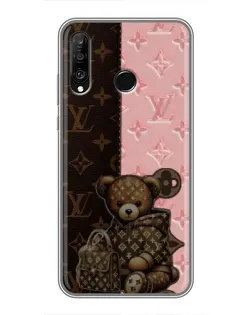 Чохол для Huawei P30 Lite / Nova 4e з картинкою «Ведмедик у стилі LV»