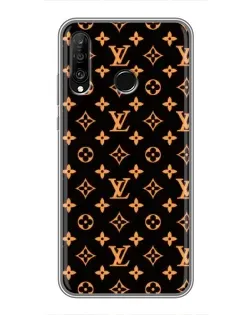 Чохол для Huawei P30 Lite / Nova 4e з картинкою «Золота монограма LV»