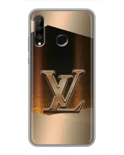 Чохол для Huawei P30 Lite / Nova 4e з картинкою «LV — золоте сяйво»