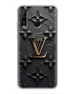 Чохол для Huawei P30 Lite / Nova 4e з картинкою «Шкіряна текстура LV»