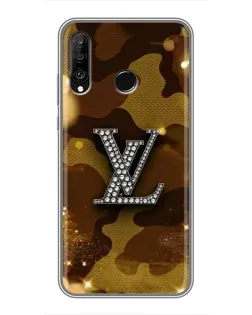 Чохол для Huawei P30 Lite / Nova 4e з картинкою «Камуфляжний Louis Vuitton»