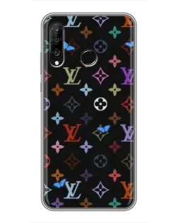 Чохол для Huawei P30 Lite / Nova 4e з картинкою «Кольорова монограма LV»