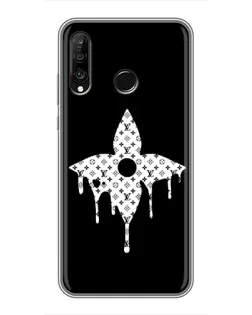 Чохол для Huawei P30 Lite / Nova 4e з картинкою «Квіткова монограма»
