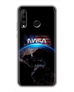 Чохол для Huawei P30 Lite / Nova 4e з картинкою «Земля з космосу NASA»